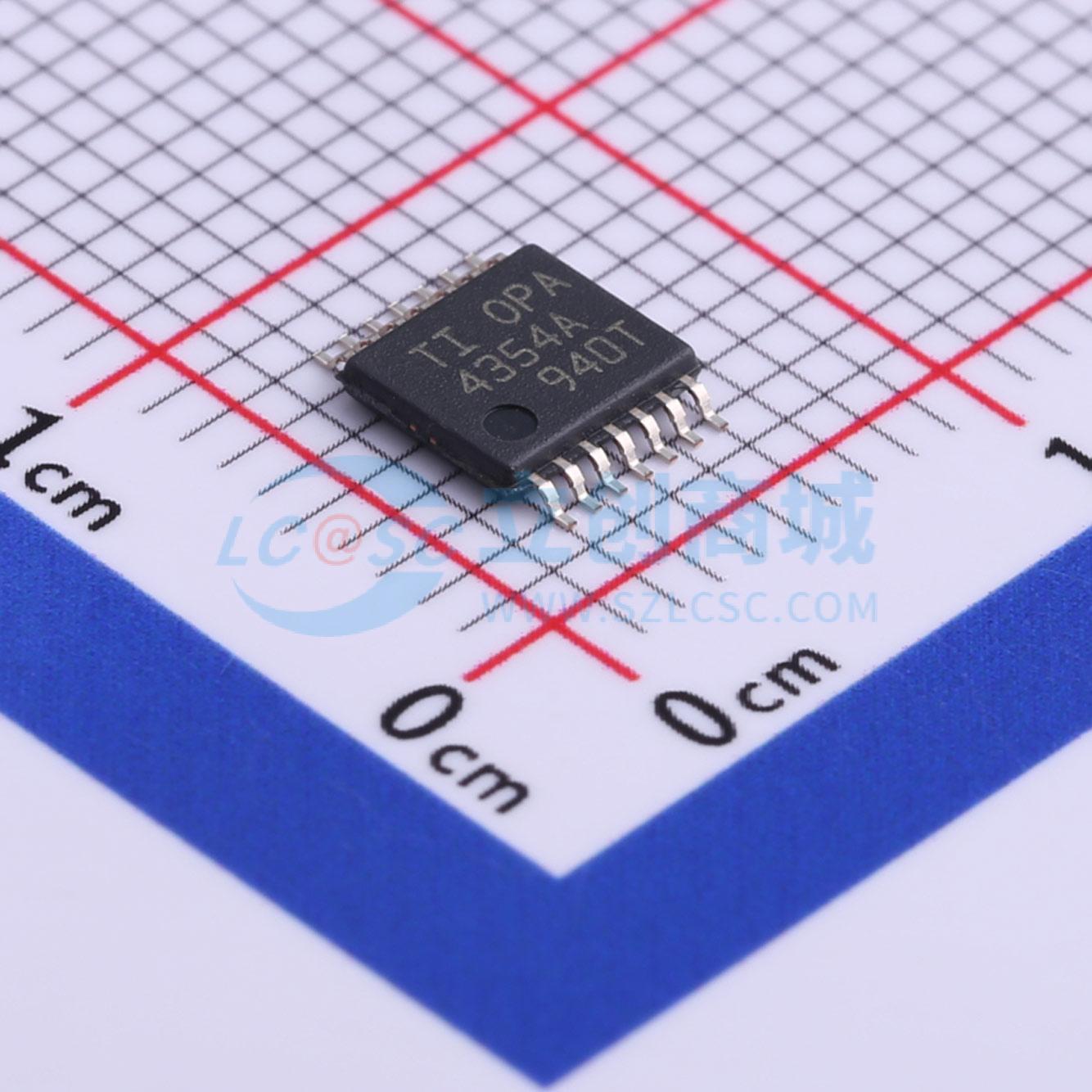 IC Khuếch Đại Thuật Toán OPA4354AIPWR Texas Instruments TSSOP-14 4 kênh Rail-to-Rail 100 MHz - Techcore Việt Nam