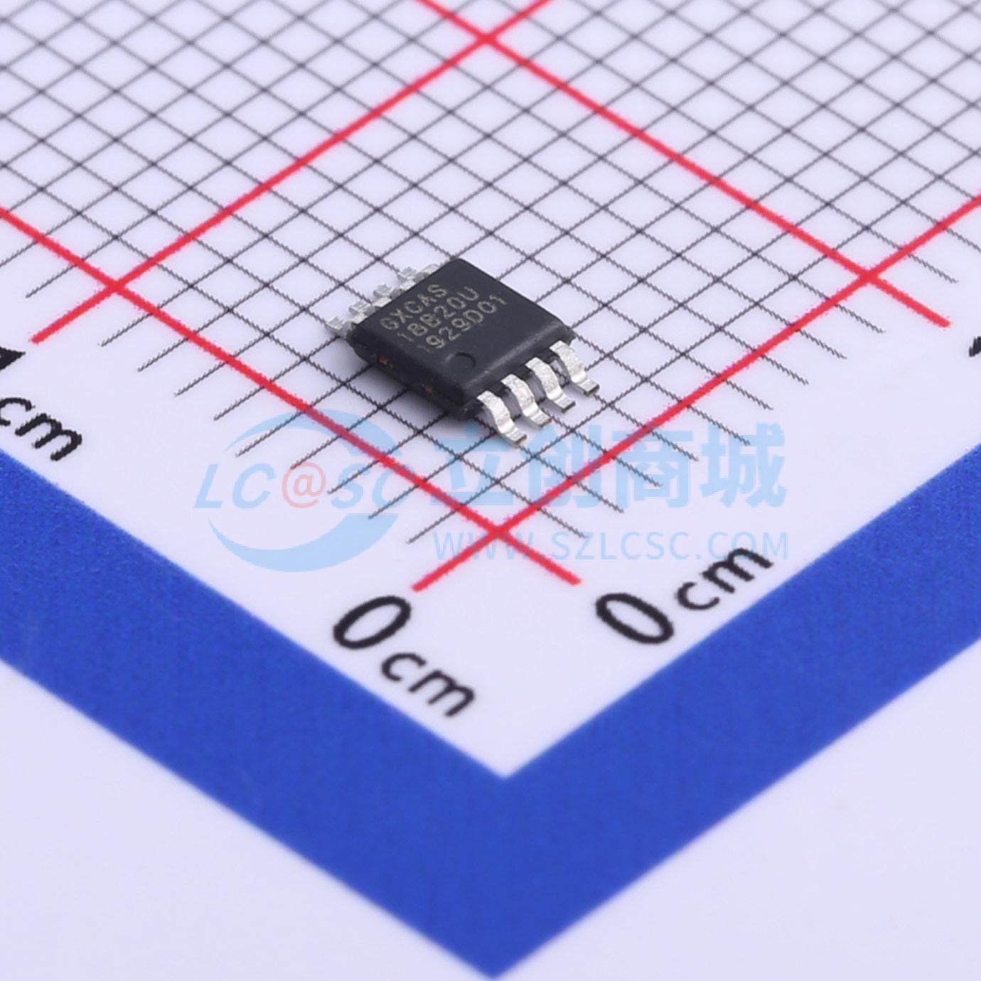 Cảm biến nhiệt độ GX18B20UH GXCAS MSOP-8 -55°C~+125°C 2.5V~5.5V - Techcore Việt Nam