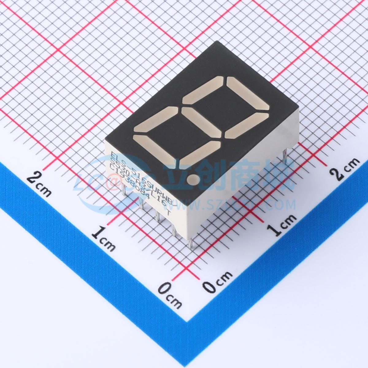 LED 7 đoạn S516SURWB/S530-A3/L16 EVERLIGHT Anode chung - Techcore Việt Nam
