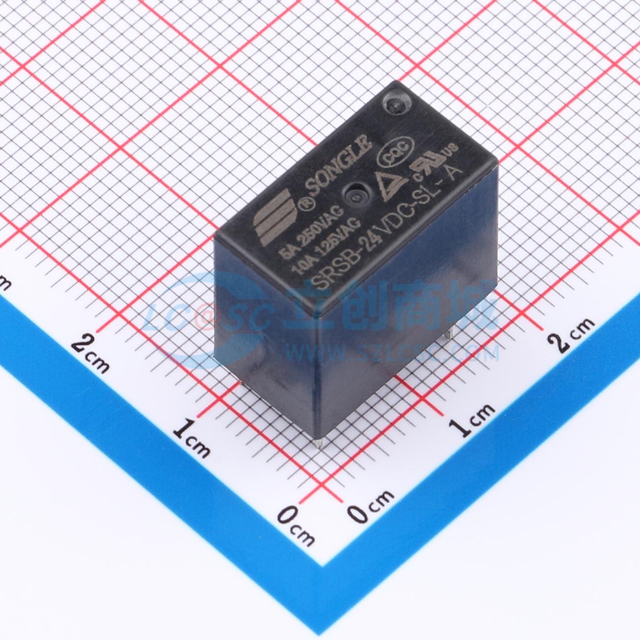 Rơ-le công suất SRSB-24VDC-SL-A SONGLE 24V THT,18.4x10.4mm - Techcore Việt Nam