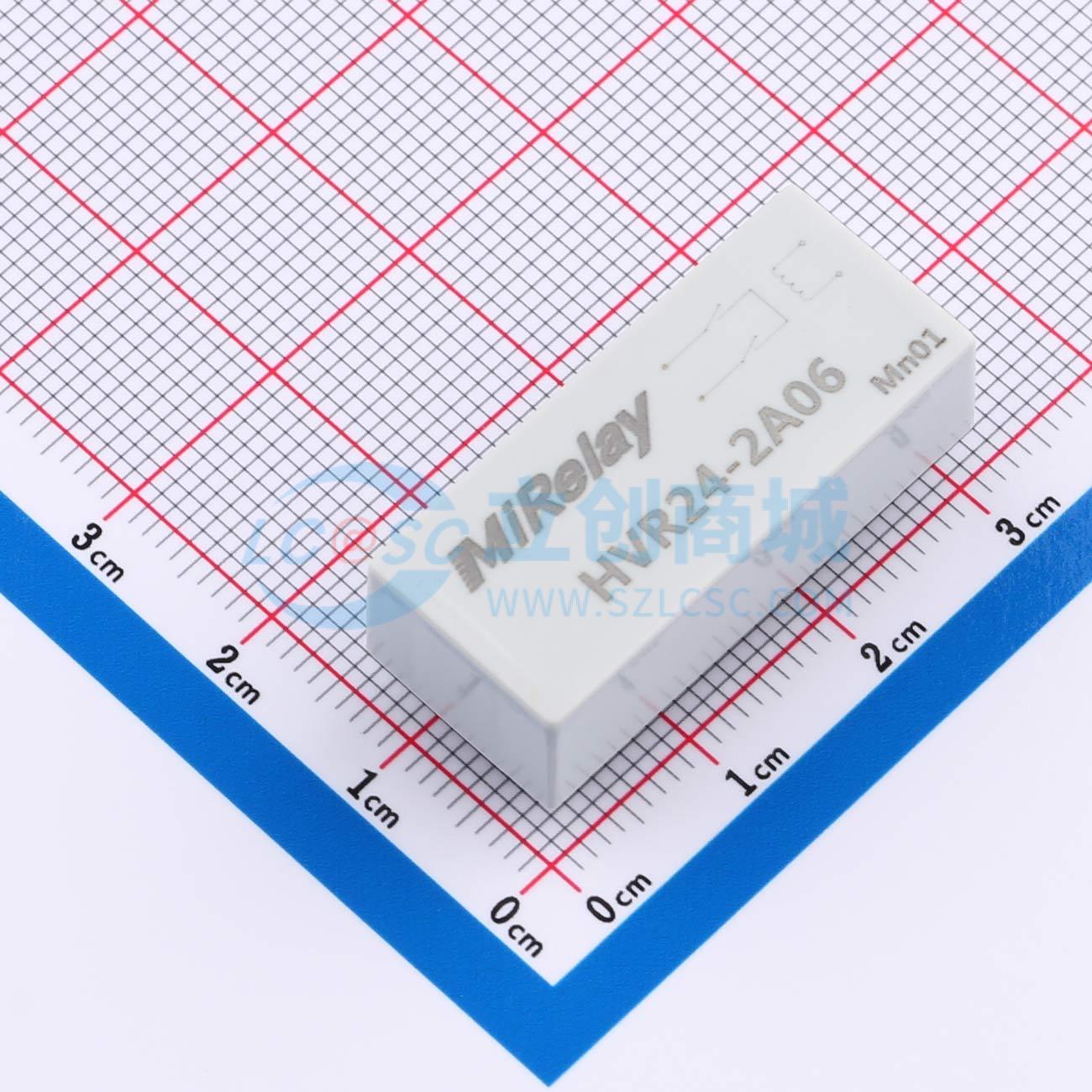 Rơ-le điện tử HVR24-2A06 MiRelay 24V DIP,30.9x13.4mm - Techcore Việt Nam
