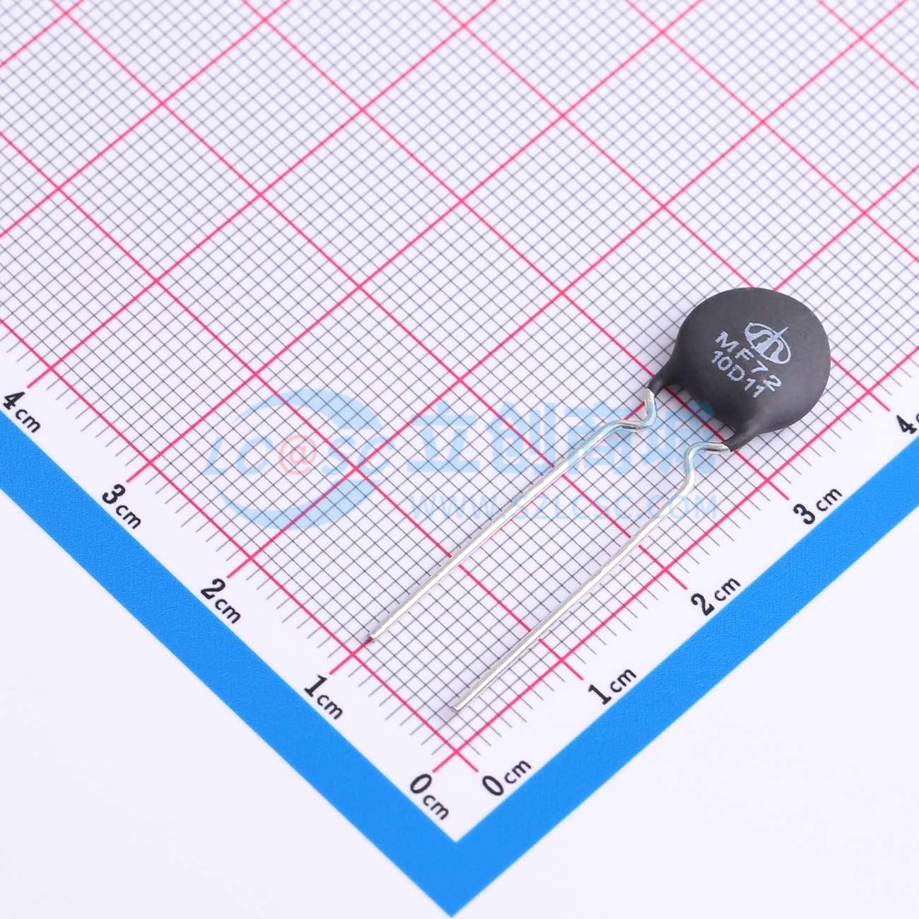 Điện trở nhiệt NTC MF72 10D11 Shiheng Xuyên lỗ, P=7.5mm 10Ω 3W - Techcore Việt Nam