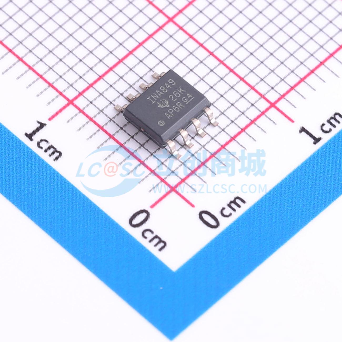 IC Khuếch Đại Đo Lường INA849DR Texas Instruments SOIC-8 1 kênh 28 MHz - Techcore Việt Nam