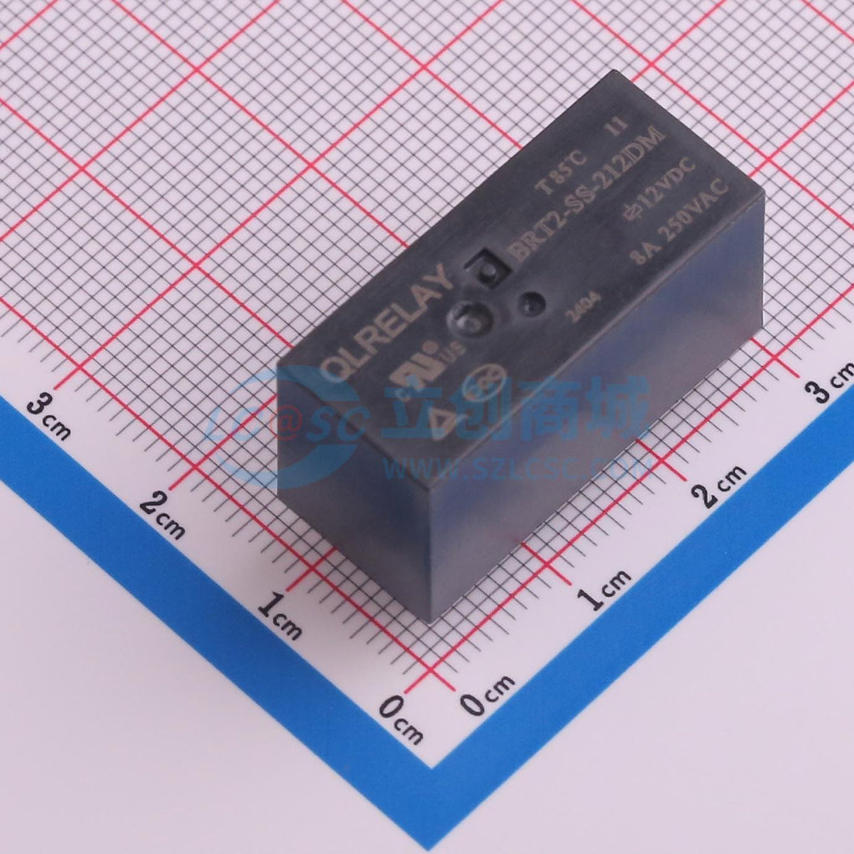 Rơ-le điện tử BRT2-SS-212DM QLRELAY 12V THT,29x12.7mm - Techcore Việt Nam