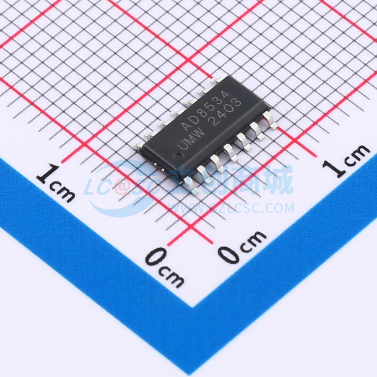 IC Khuếch Đại Thuật Toán AD8534ARZ(UMW) SOP-14 4 kênh Rail-to-Rail 3 MHz - Techcore Việt Nam