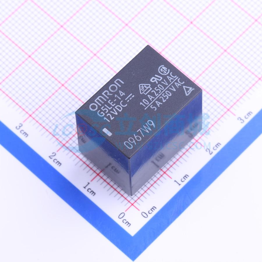 Rơ-le công suất G5LE-14 DC12 OMRON THT,22.5x16.5mm - Techcore Việt Nam