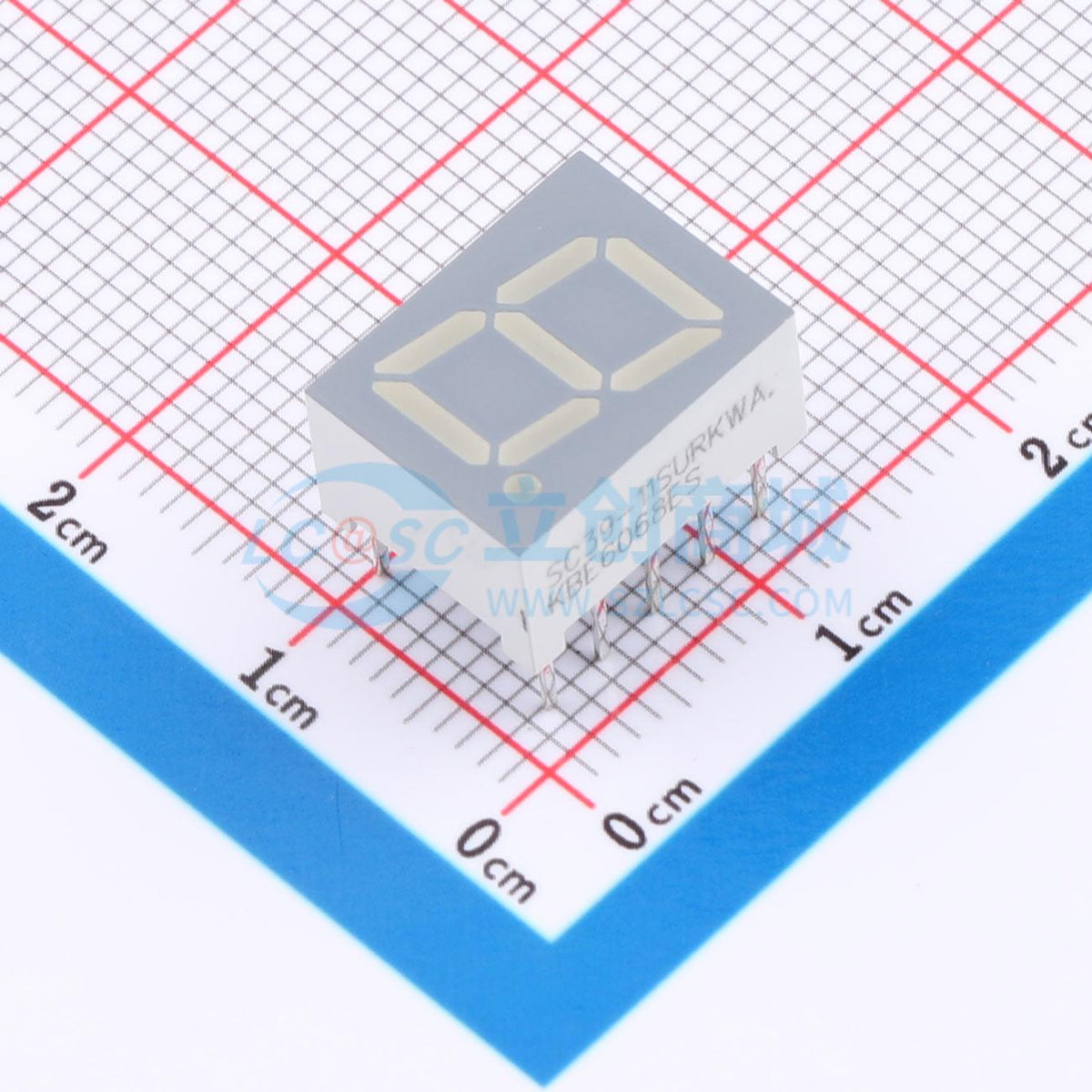 LED 7 đoạn SC39-11SURKWA Kingbright DIP-10 Cathode chung - Techcore Việt Nam