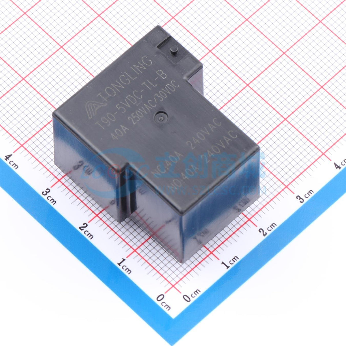 Rơ-le điện tử T90-5VDC-TL-B4pin40A TLrelay THT,32x27.4mm - Techcore Việt Nam