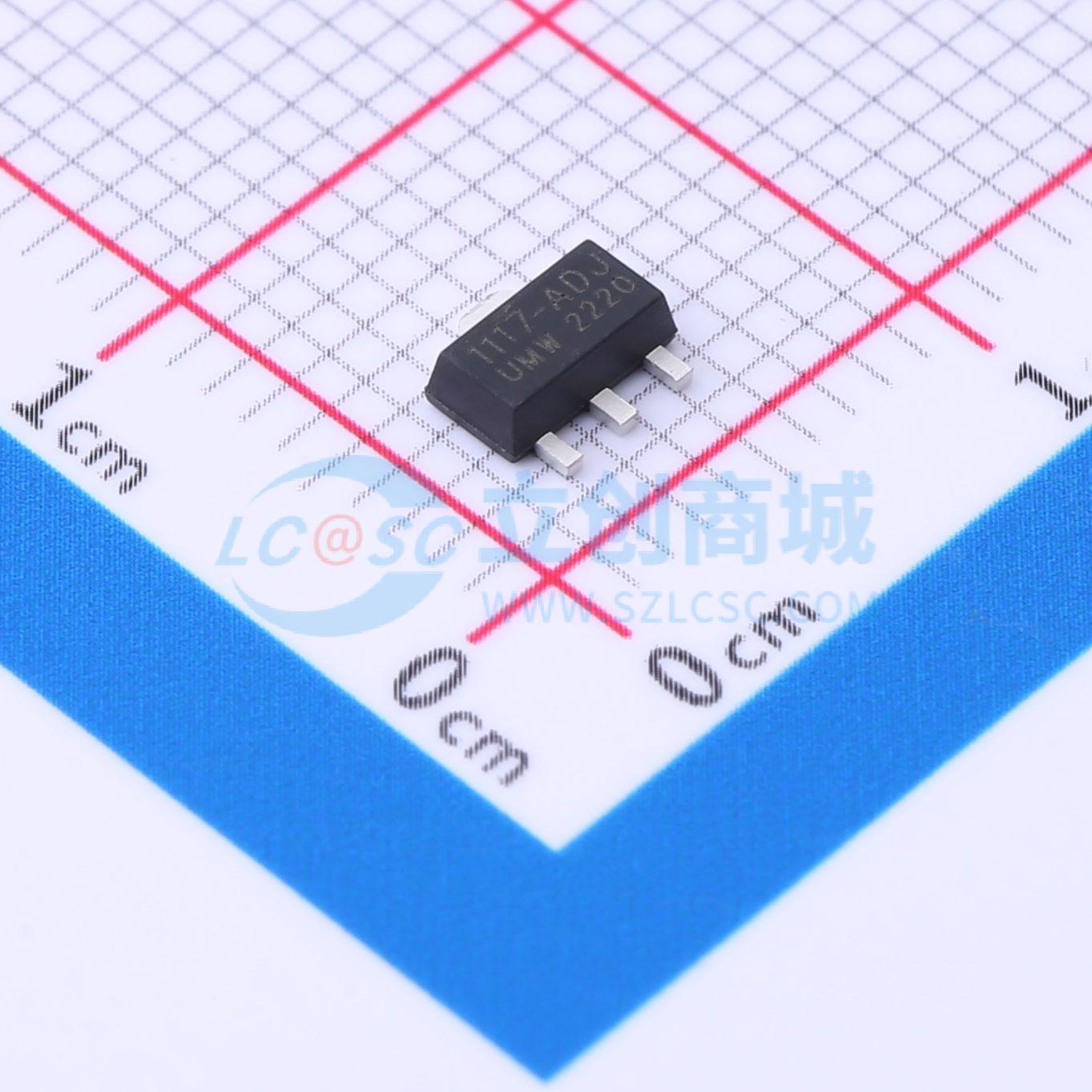 IC ổn áp tuyến tính LDO AMS1117-ADJS UMW SOT-89-3 - Techcore Việt Nam