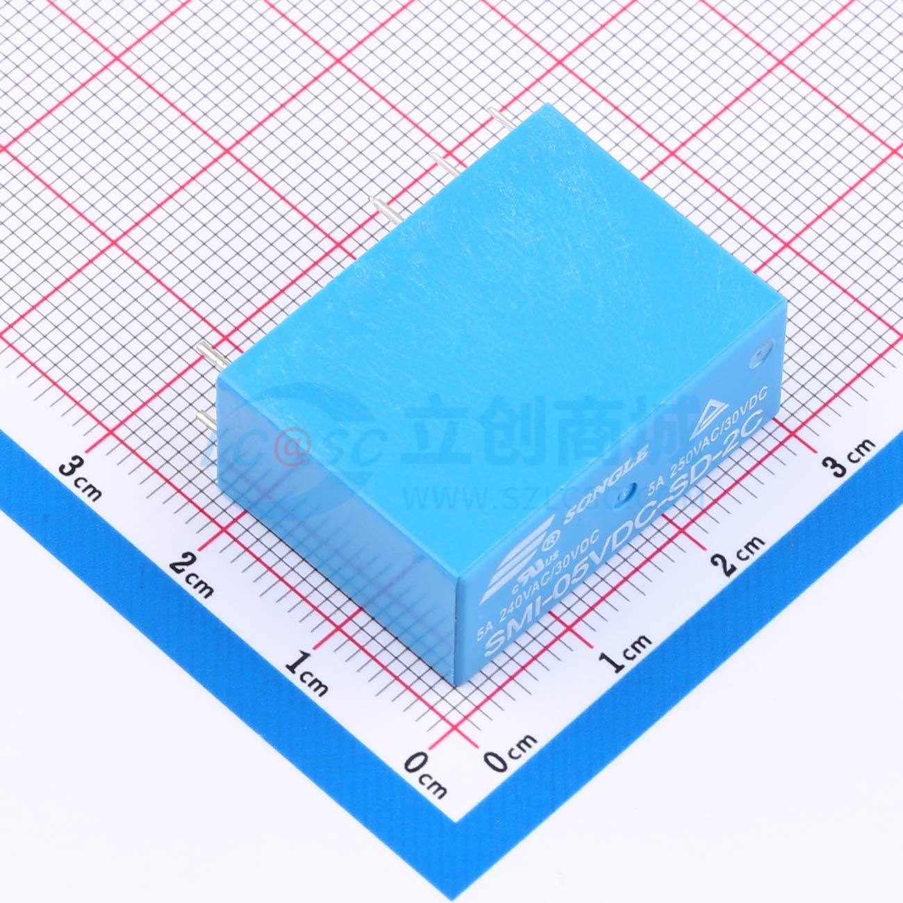 Rơ-le điện tử SMI-05VDC-SD-2C SONGLE 5V DIP,29.2x13mm - Techcore Việt Nam