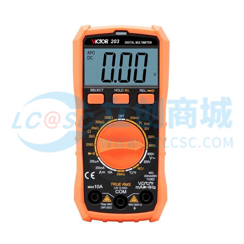 Đồng hồ vạn năng VICTOR 203 Phù hợp kiểm tra và bảo trì hiện trường - Techcore Việt Nam