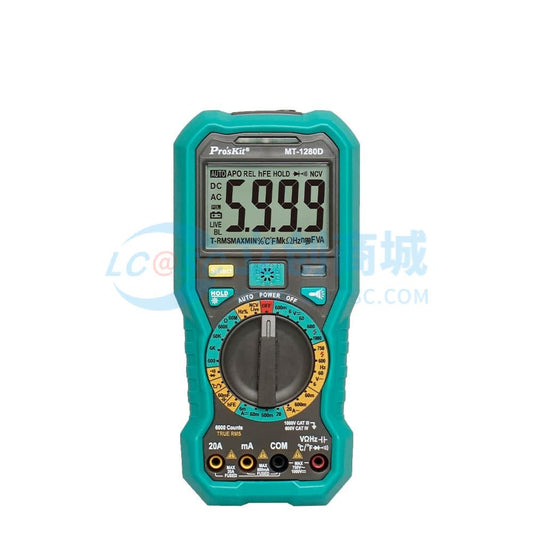 Đồng hồ vạn năng MT-1280D-C Pro'sKit NCV Kiểm tra diode - Techcore Việt Nam