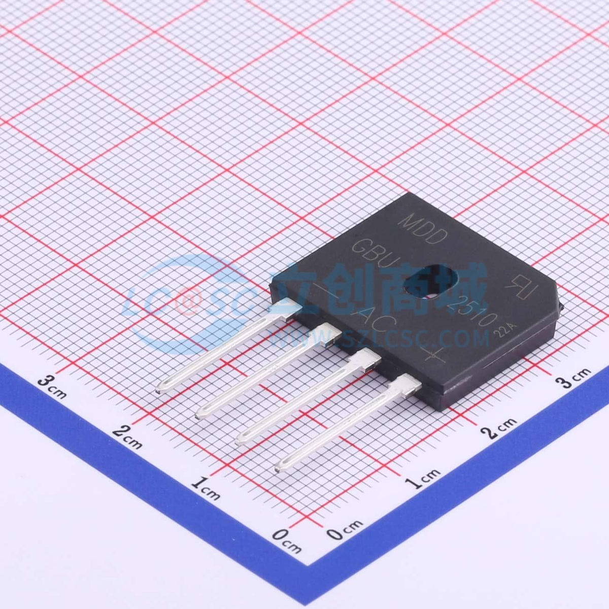 Cầu chỉnh lưu GBU2510 MDD 1V@12.5A - Techcore Việt Nam
