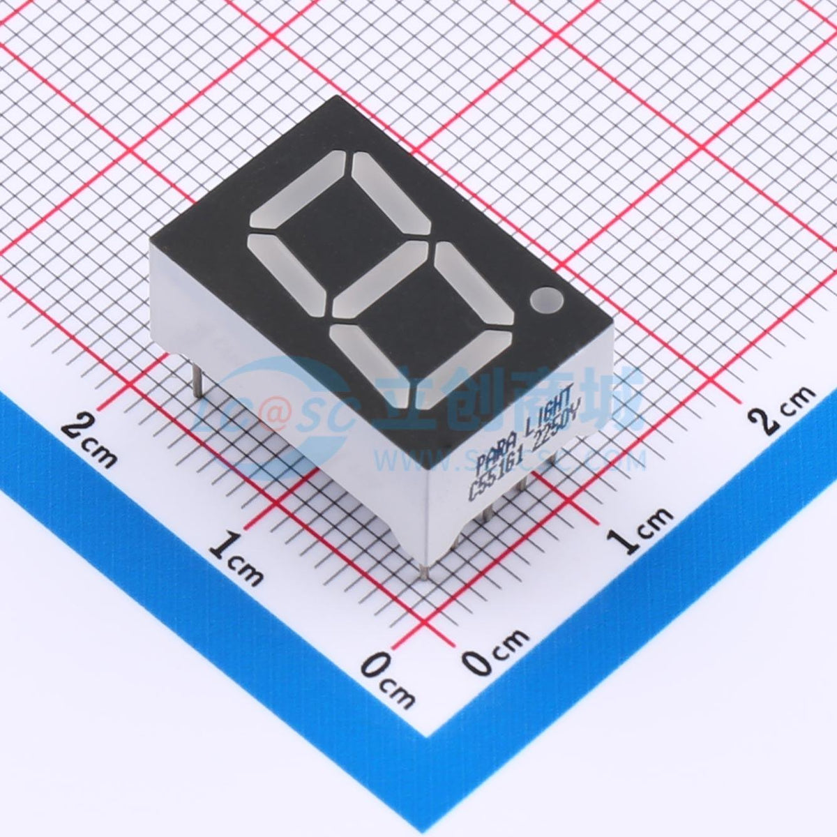 LED 7 đoạn C551G1-IN B/W PARALIGHT DIP-10 Cathode chung - Techcore Việt Nam