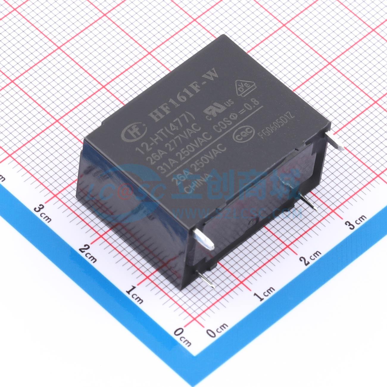 Rơ-le công suất HF161F-W/12-HT(477) HF 12V - Techcore Việt Nam