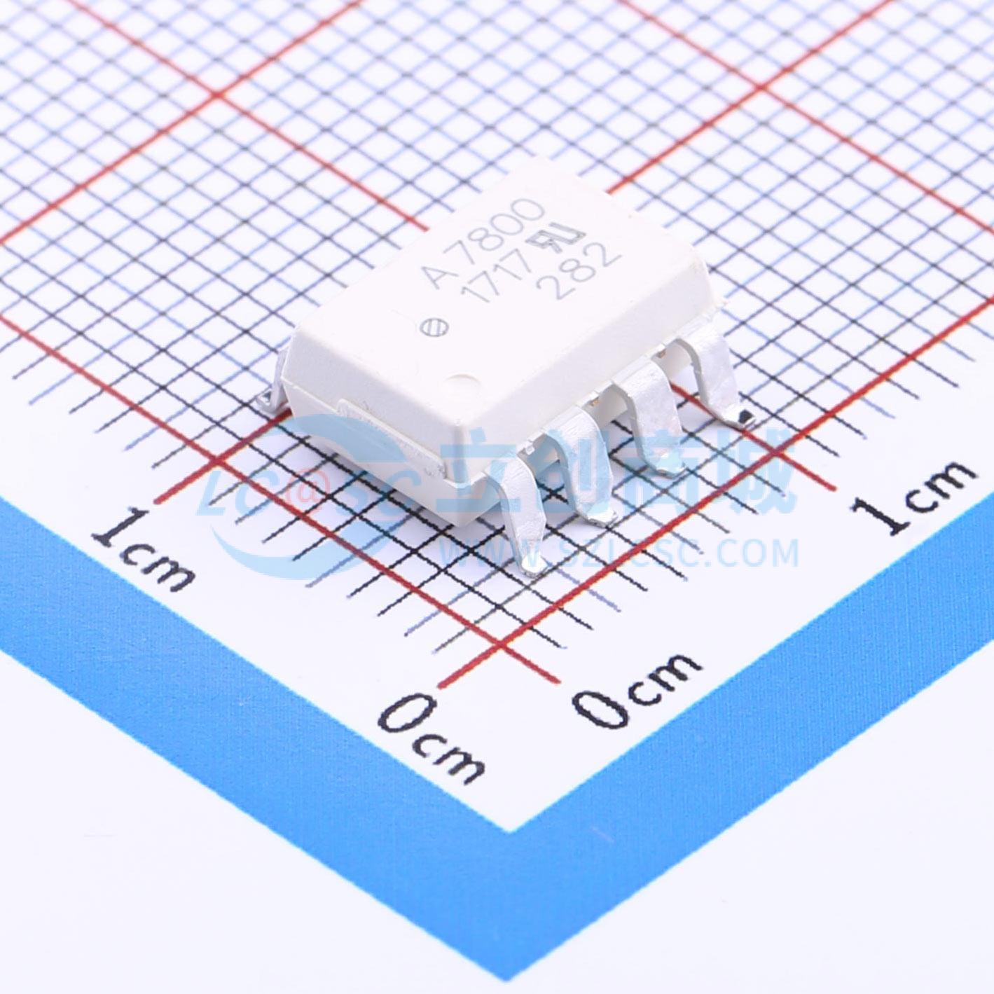 IC Khuếch Đại Cách Ly HCPL-7800-500E Broadcom SMD-8P 100kHz ±200mV - Techcore Việt Nam