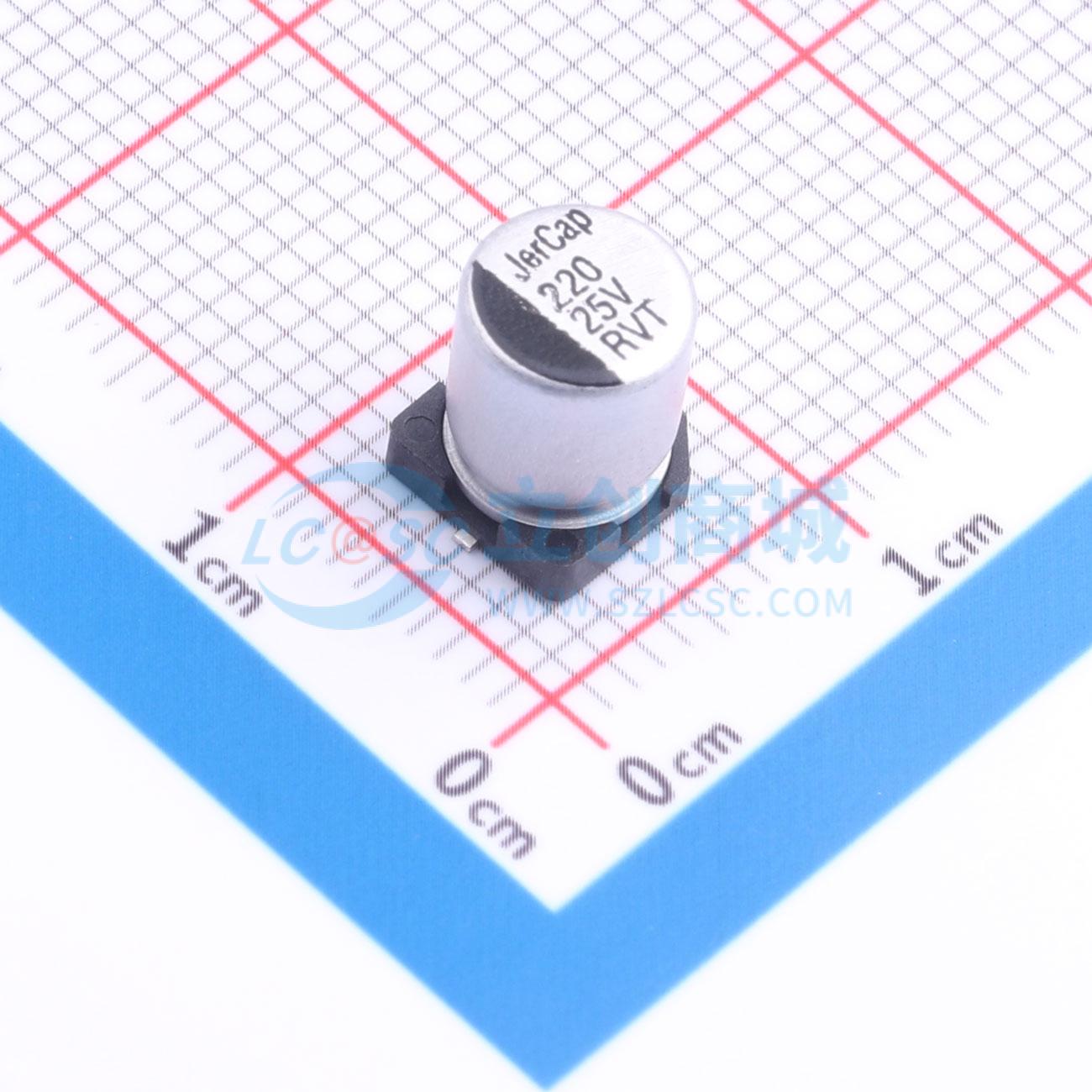 Linh kiện điện tử RVT25V220M6X8 JIERR SMD,D6.3xL7.7mm - Techcore Việt Nam