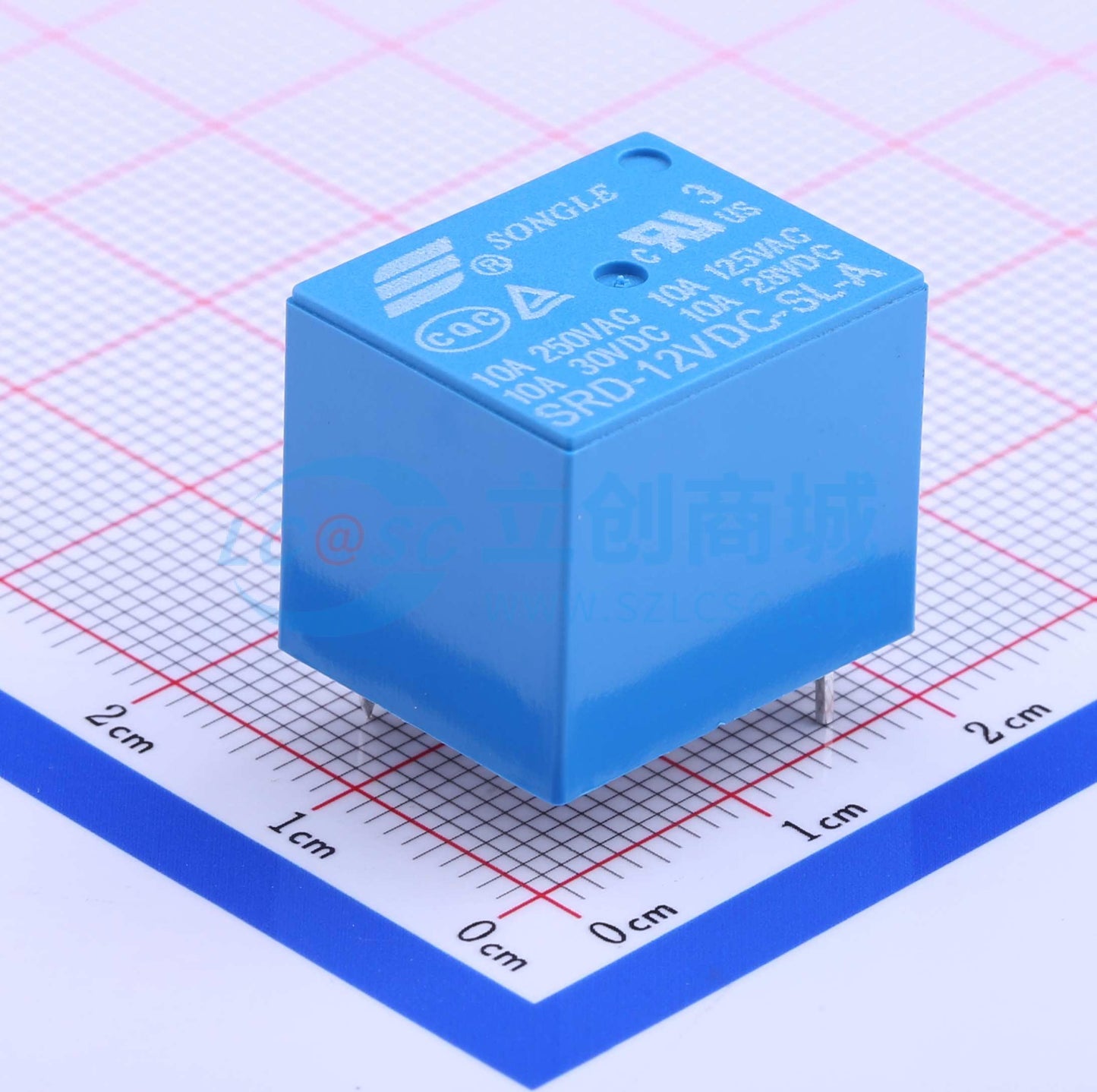 Rơ-le công suất SRD-12VDC-SL-A SONGLE THT,19.2x15.6mm - Techcore Việt Nam