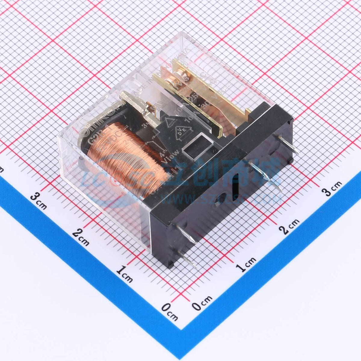 Rơ-le công suất G2R-1-12VDC OMRON THT,28.8x12.7mm - Techcore Việt Nam