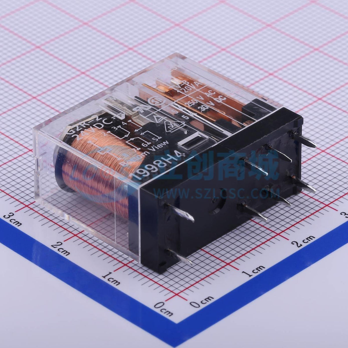 Rơ-le công suất G2R-2 DC24 OMRON 24V DIP,28.8x12.7mm - Techcore Việt Nam