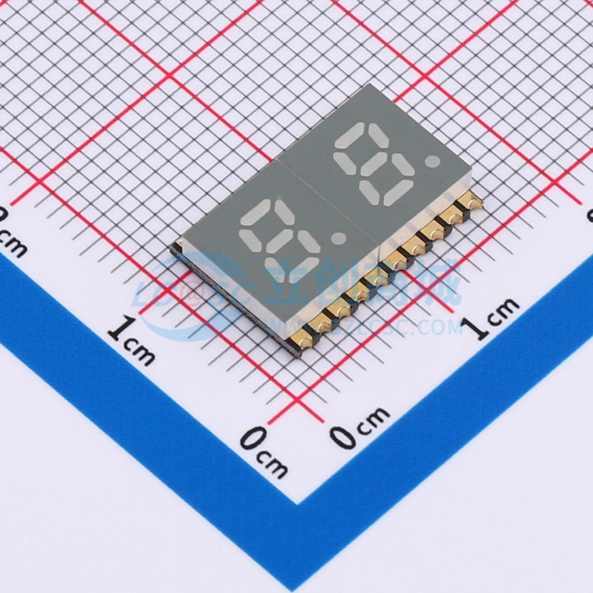 LED 7 đoạn GS2021CW-G Guangcai Display SMD,14.4x10mm Cathode chung - Techcore Việt Nam