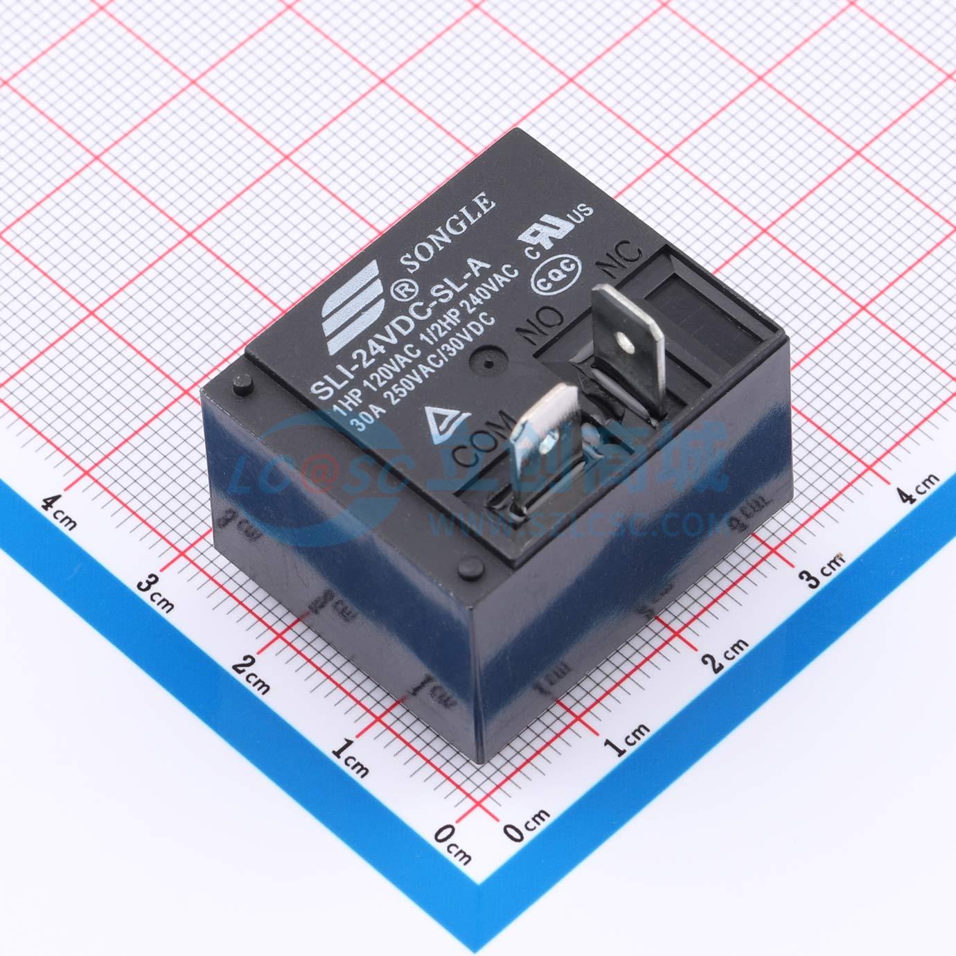 Rơ-le điện tử SLI-24VDC-SL-A SONGLE 24V THT,32.2x27.4mm - Techcore Việt Nam