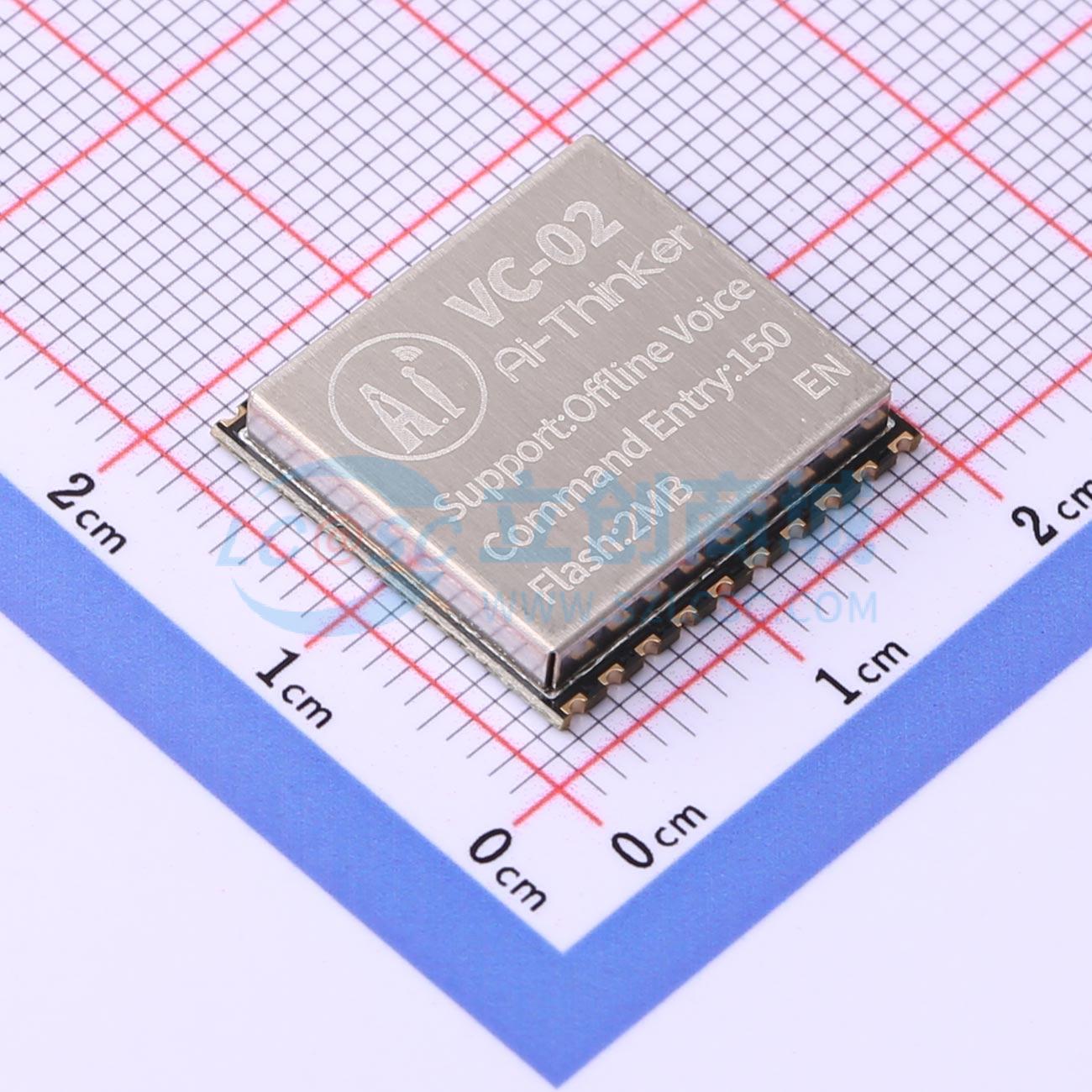 Module Nhận Dạng Giọng Nói VC-02_EN Ai-Thinker SMD,17x18mm I2C, UART, SPI, PWM, GPIO - Techcore Việt Nam