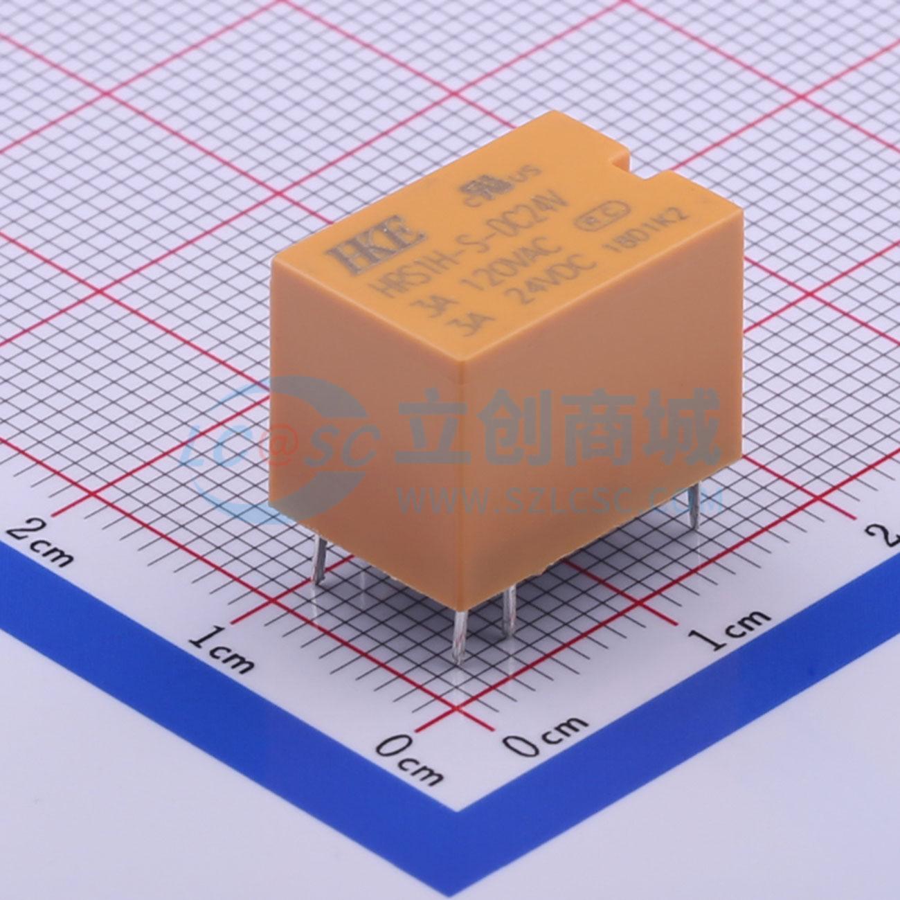 Rơ-le HRS1H-S-DC24V-3A HKE 24V DIP,15.6x10.6mm - Techcore Việt Nam