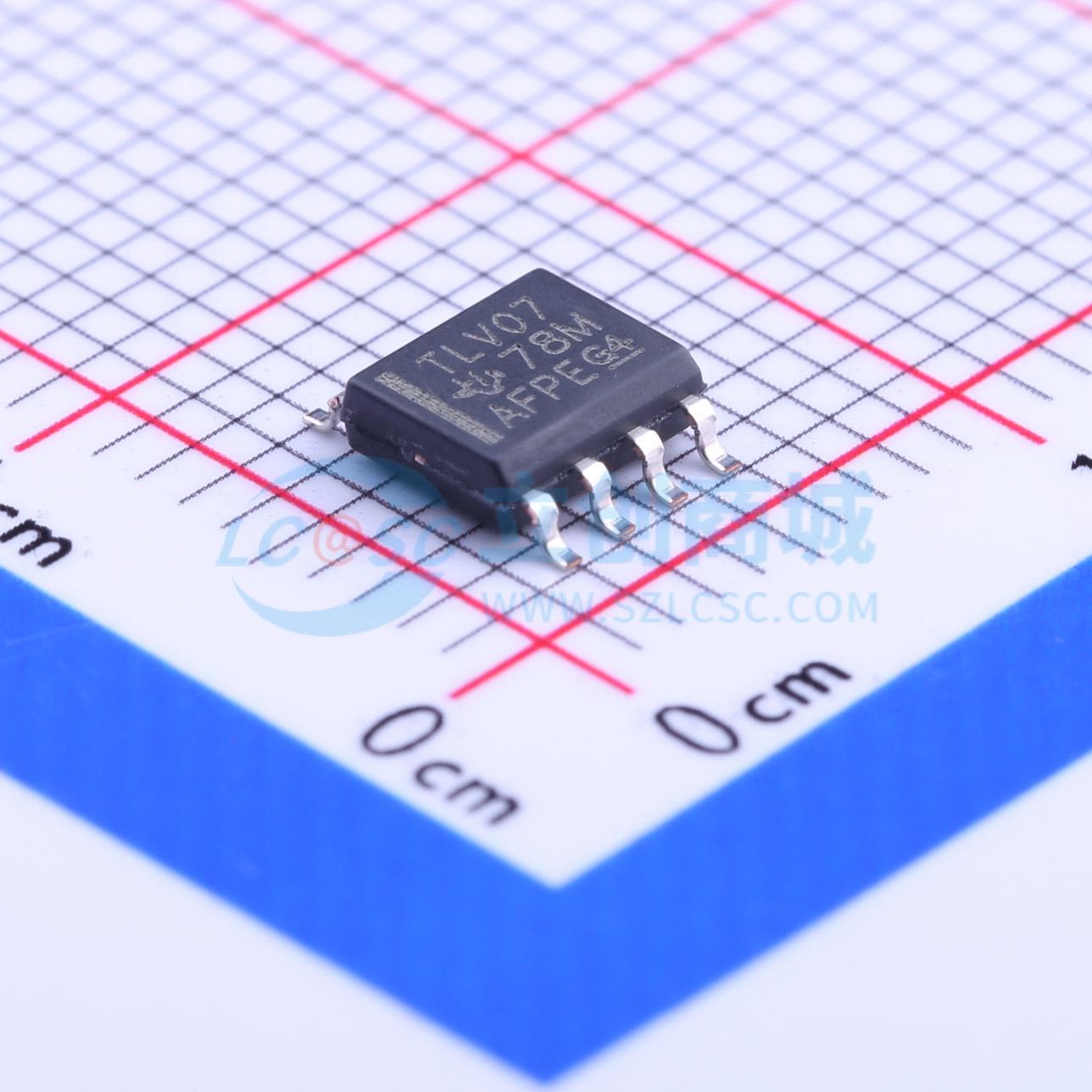 IC Khuếch Đại Thuật Toán Chính Xác TLV07IDR Texas Instruments SOIC-8 1 kênh Rail-to-Rail 2.7–36 V - Techcore Việt Nam