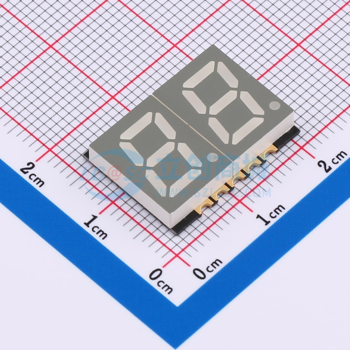 LED 7 đoạn GS3922AG-G Guangcai Display SMD,19.7x15mm Anode chung - Techcore Việt Nam