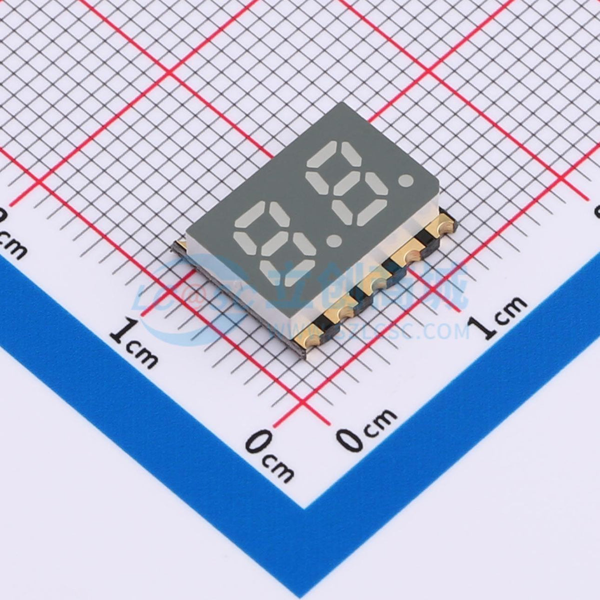 LED 7 đoạn GS2022CW-G Guangcai Display SMD,12x10mm Cathode chung - Techcore Việt Nam