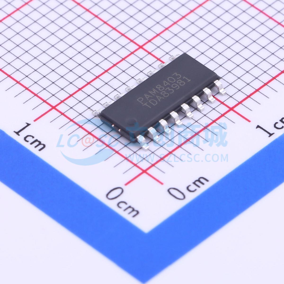 IC Khuếch Đại Công Suất Âm Thanh PAM8403DR-H Diodes Incorporated SOIC-16 2 kênh Class D 3 W × 2 @ 4Ω - Techcore Việt Nam