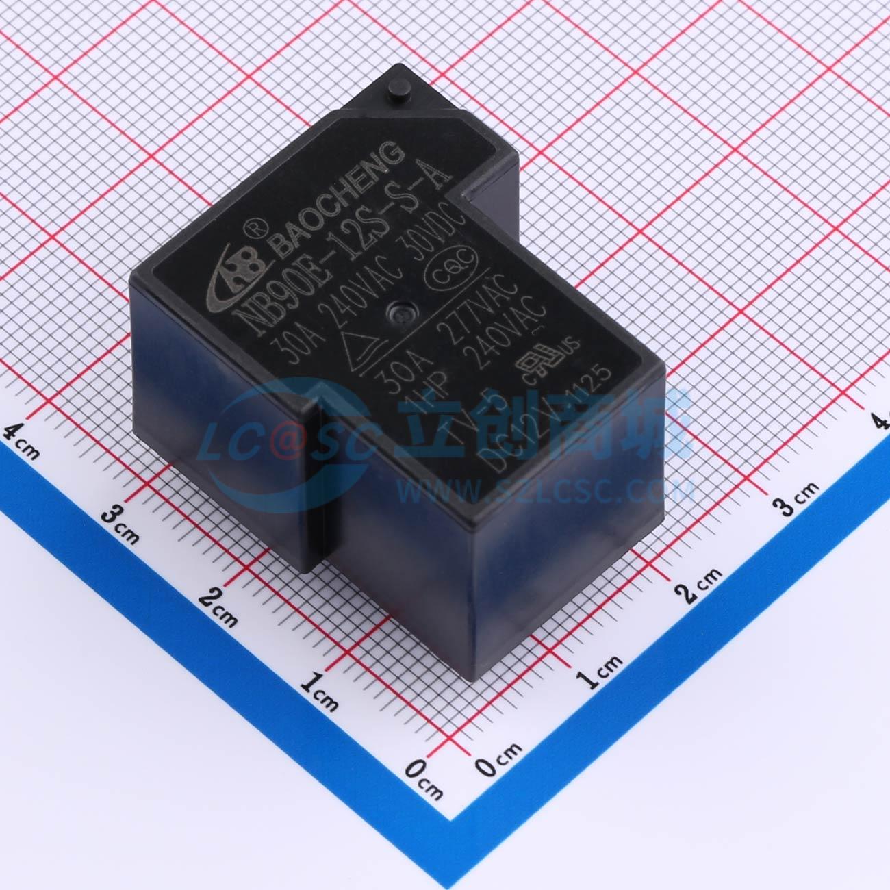 Rơ-le điện tử NB90E-12S-S-A 30A NBC 12V THT - Techcore Việt Nam