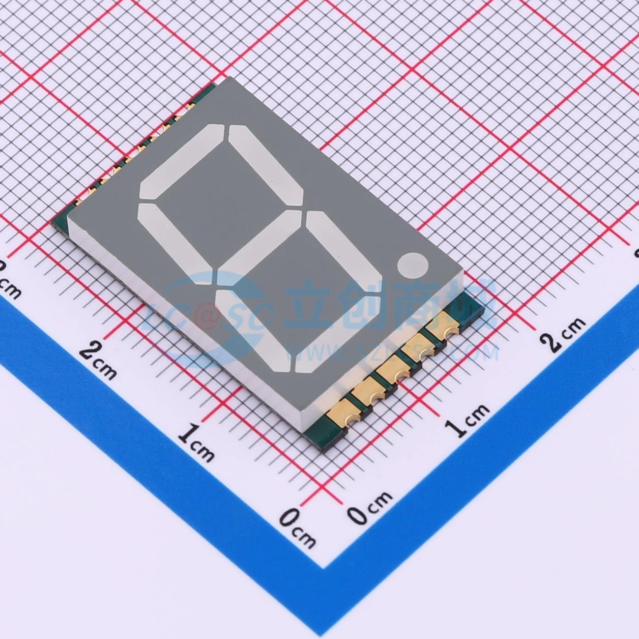 LED 7 đoạn GS8011AW-G Guangcai Display SMD,28x16.8mm Anode chung - Techcore Việt Nam