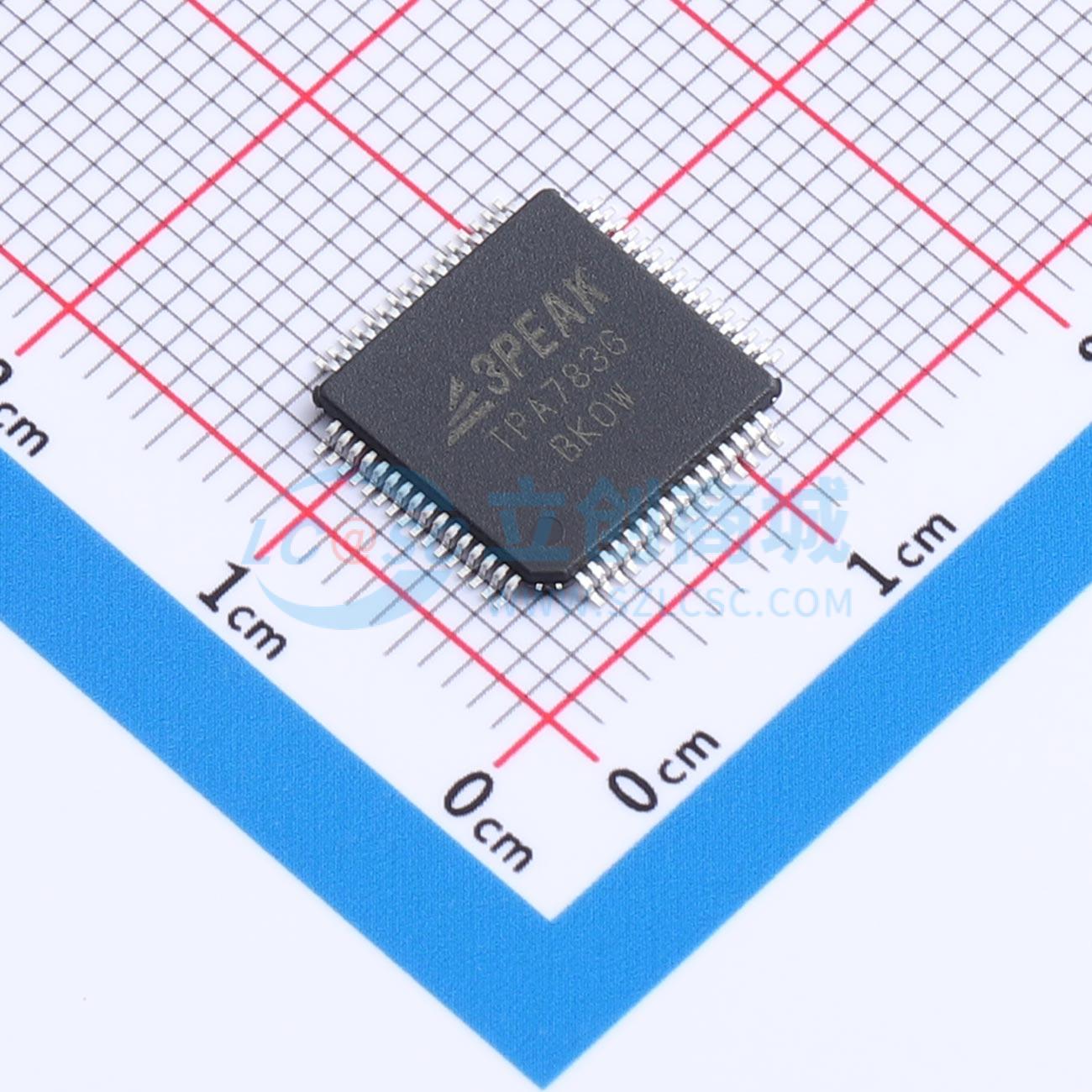 IC DAC TPA7836B-QP TQFP-64(10x10) - Techcore Việt Nam