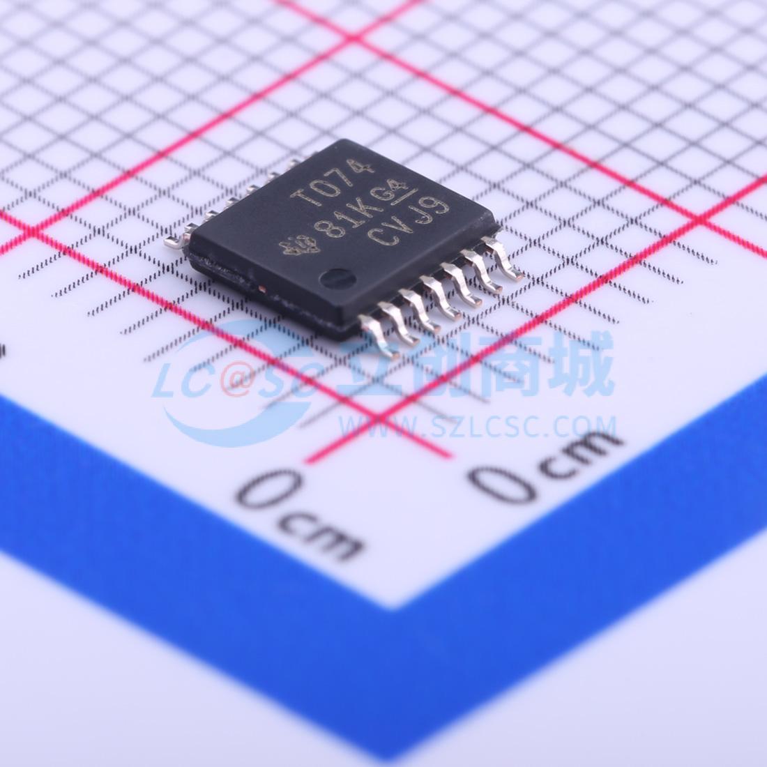 IC Khuếch Đại Thuật Toán Đầu Vào FET TL074CPWR Texas Instruments TSSOP-14 4 kênh 30 V 3 MHz - Techcore Việt Nam