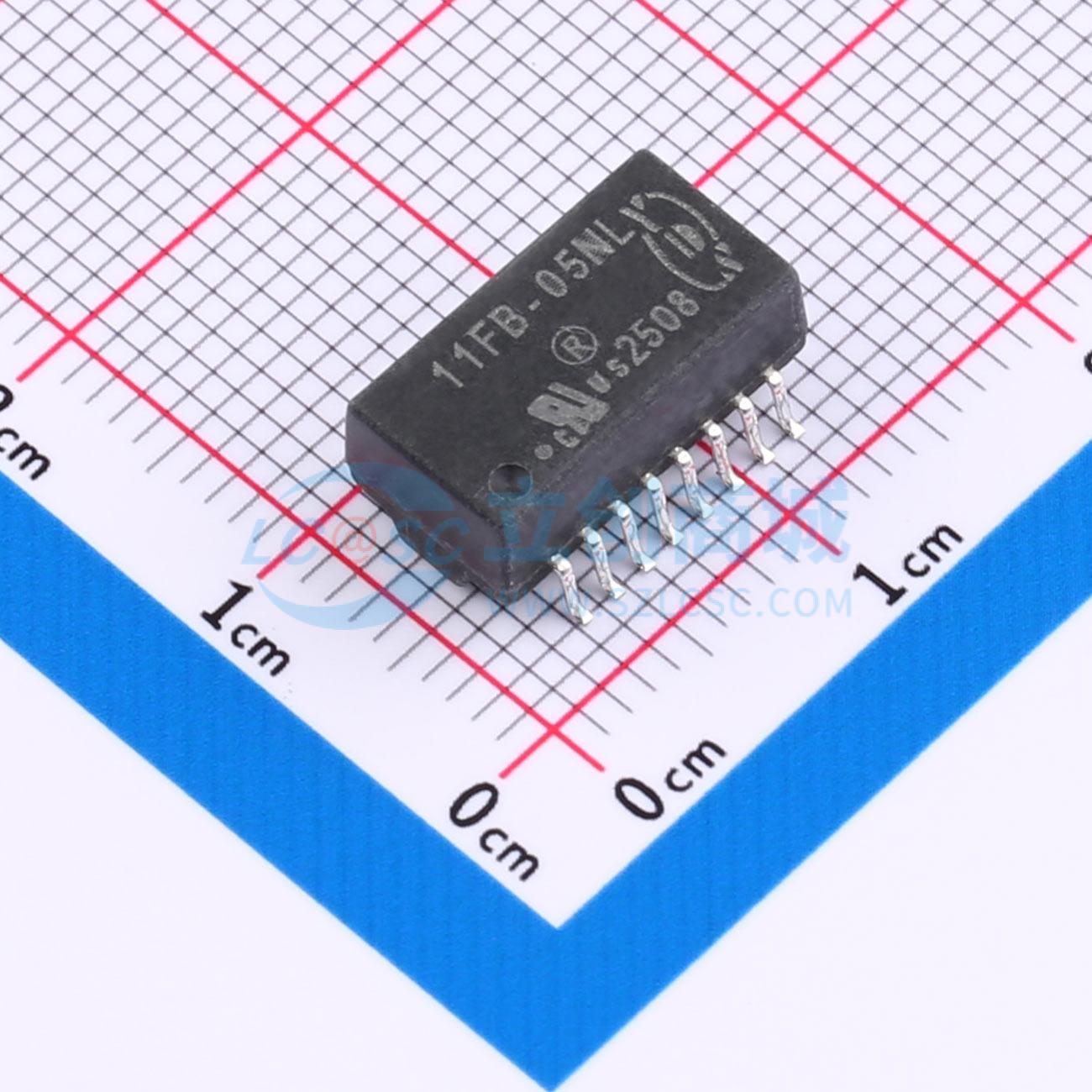 Biến Áp Mạng Ethernet 11FB-05NL YDS SMD-16P,12.8x6.9mm 1:1 10/100 Base-T 350uH - Techcore Việt Nam