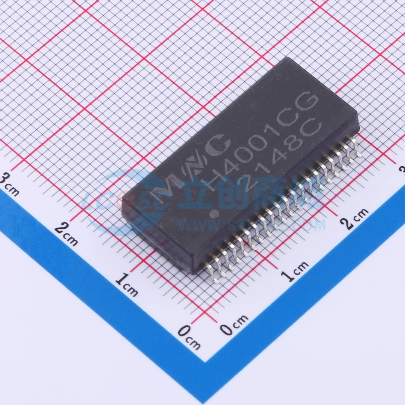 Biến Áp Mạng Ethernet H4001CG Mentech SOP-40-12.2mm 1CT:1CT 10/100 Base-T 350uH - Techcore Việt Nam