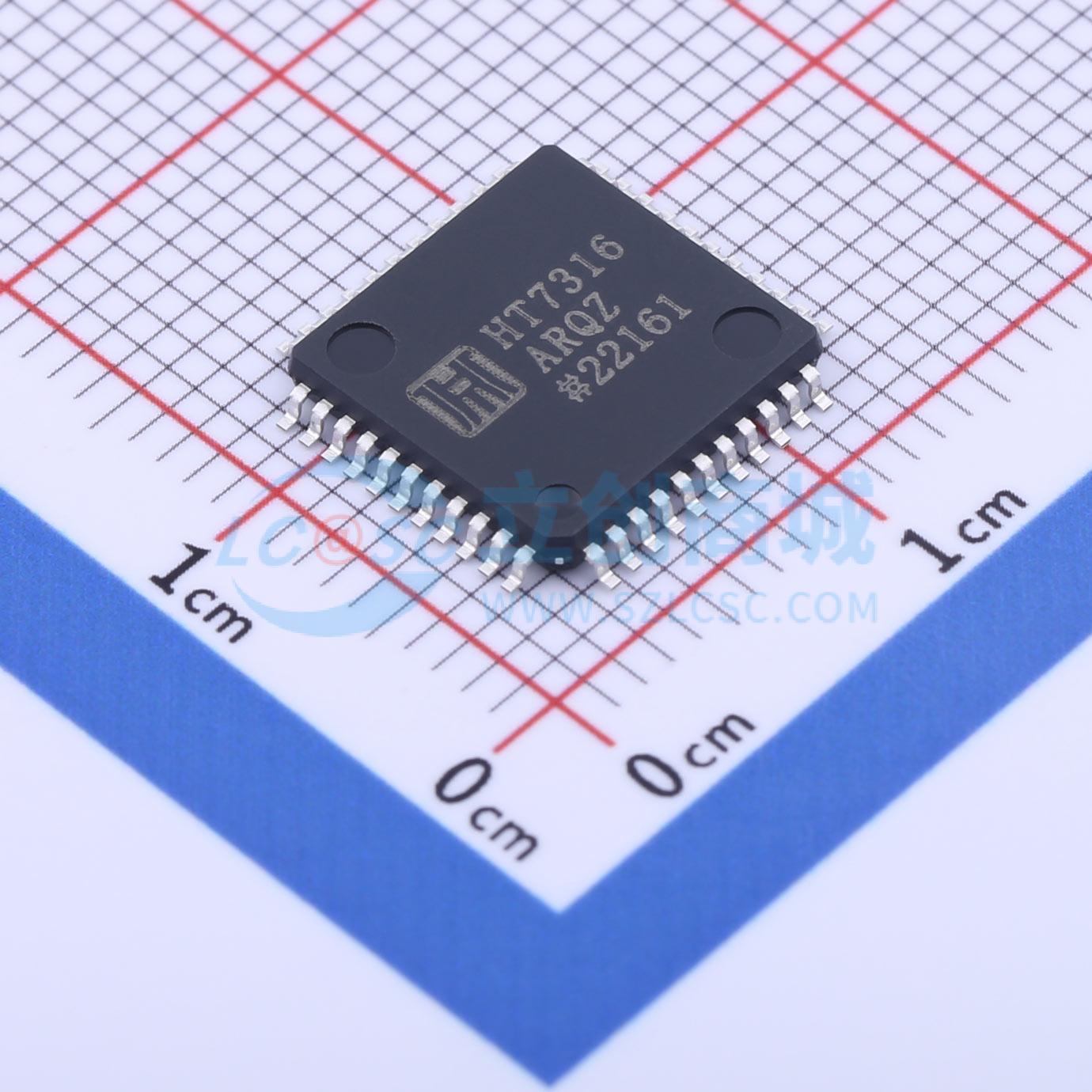 IC ADC HT7316ARQZ QFP-44(10x10) - Techcore Việt Nam