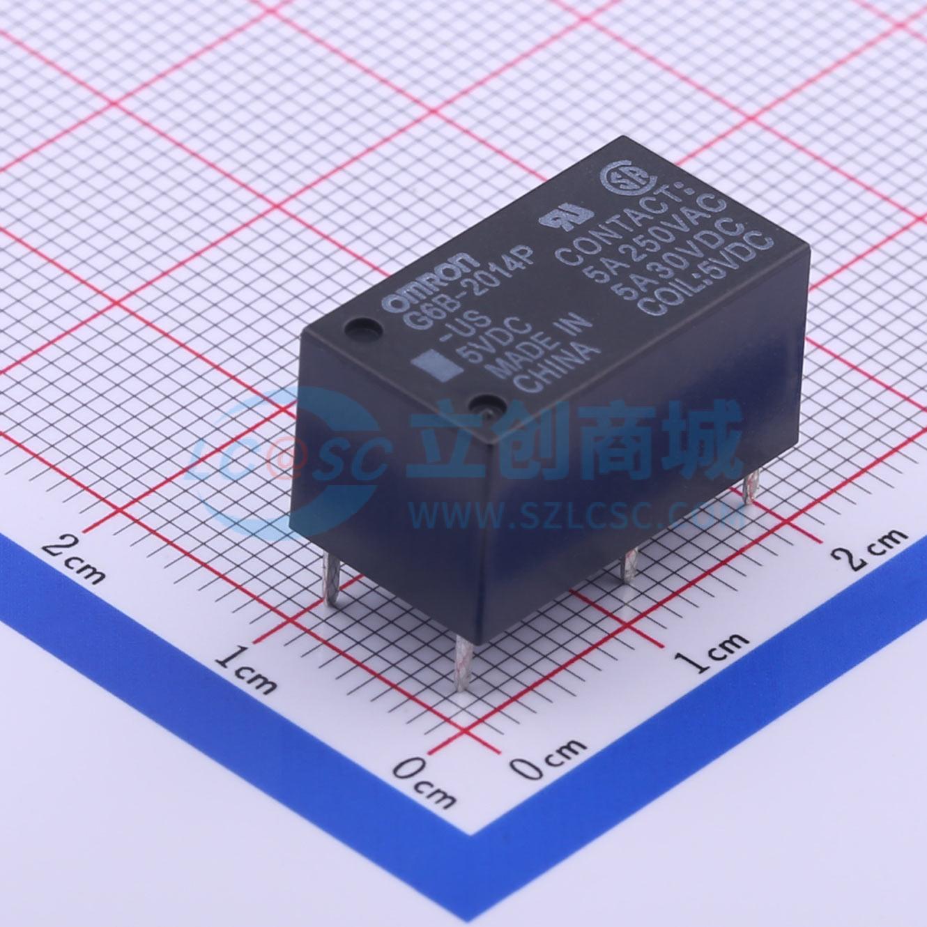 Rơ-le điện tử G6B-2014P-US DC5 OMRON 5V DIP,19.9x10.9mm - Techcore Việt Nam