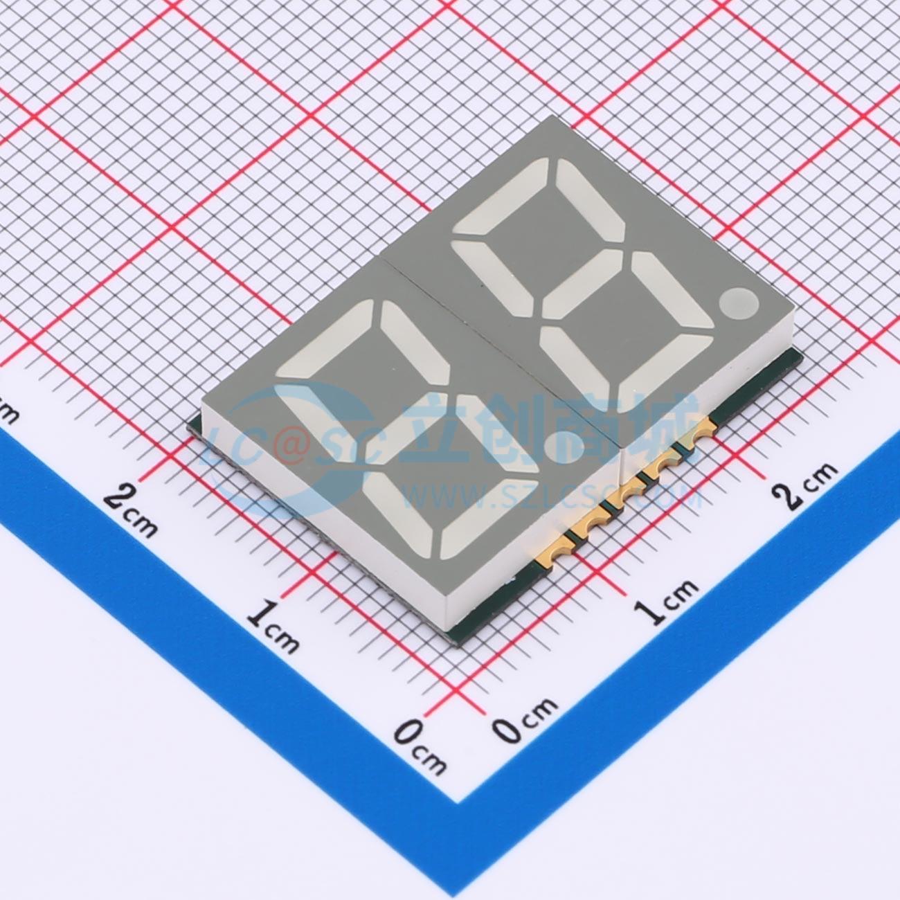 LED 7 đoạn GS5620AW-G Guangcai Display SMD,25.1x19mm Anode chung - Techcore Việt Nam