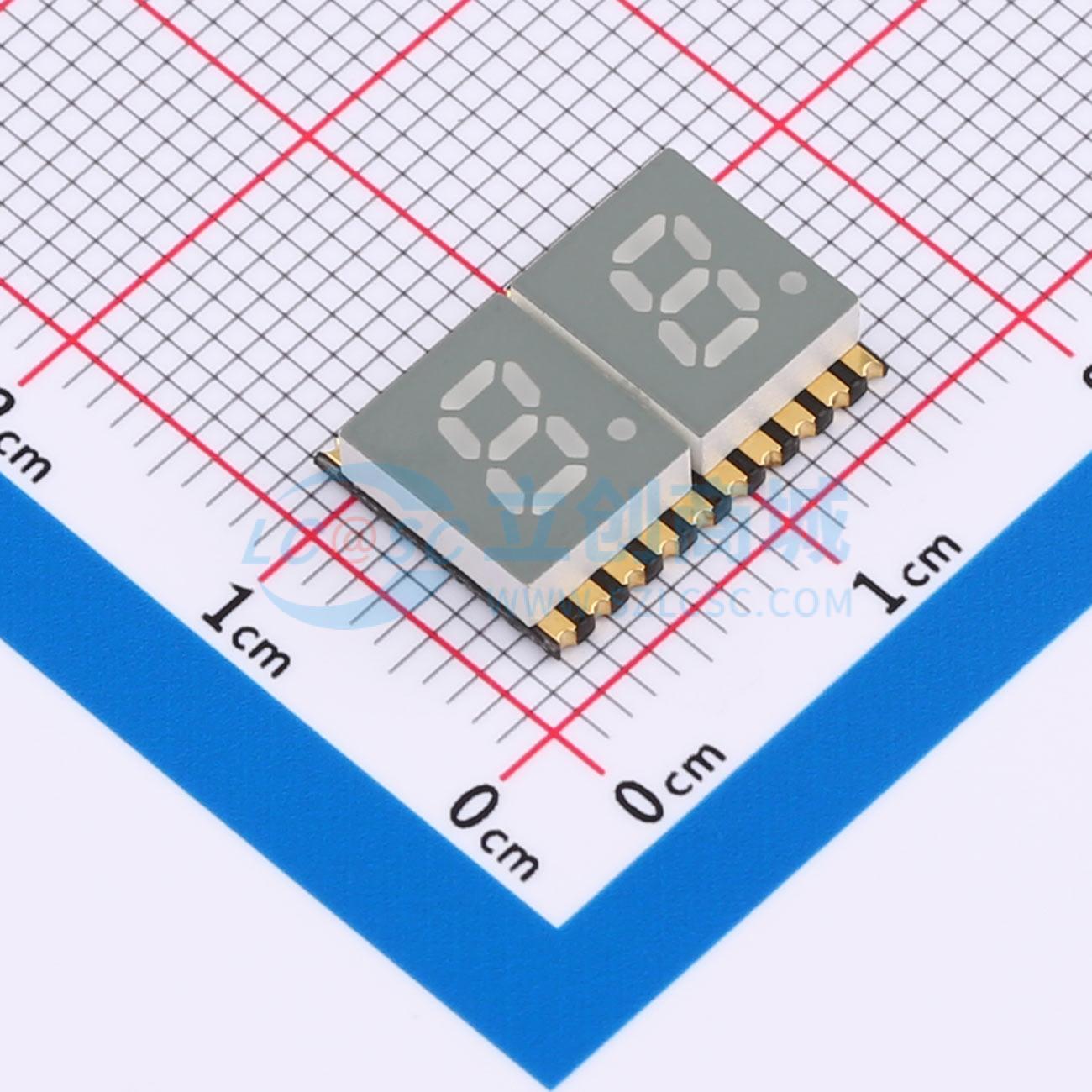 LED 7 đoạn GS2020AG-G Guangcai Display SMD,14.1x10mm - Techcore Việt Nam