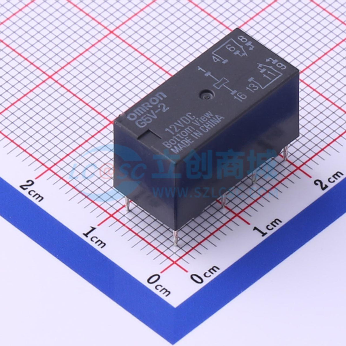 Rơ-le tín hiệu G5V-2-DC12 OMRON 12V DIP,20.3x9.9mm - Techcore Việt Nam