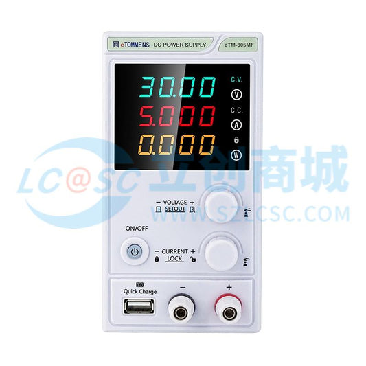 Nguồn DC eTM-305MF eTOMMENS 5A 30V 30V/5A Có thể lập trình - Techcore Việt Nam