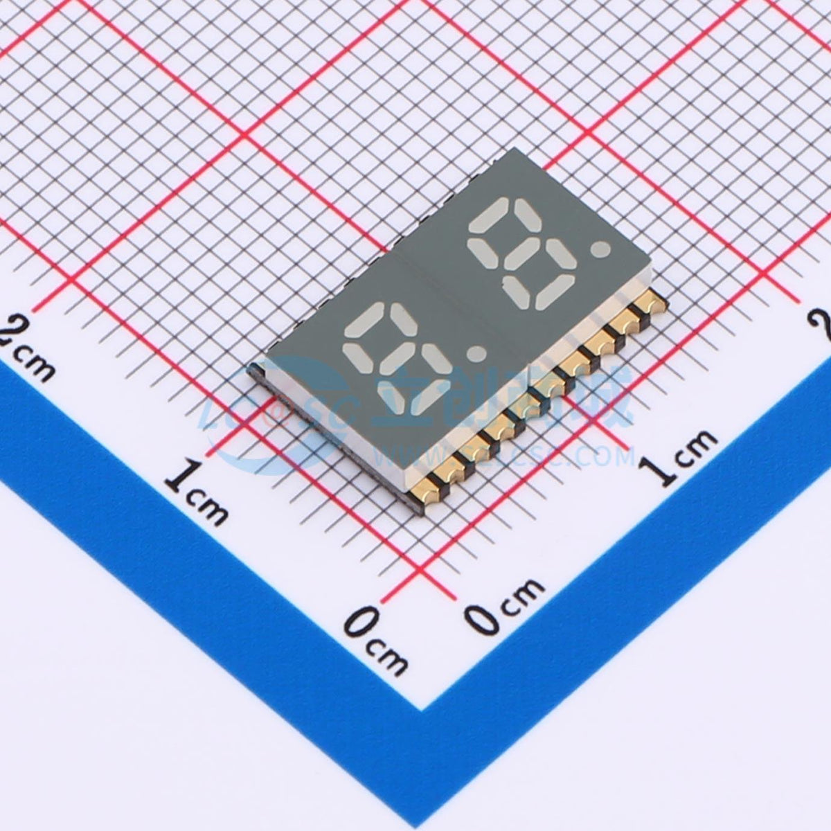 LED 7 đoạn GS2021AW-G Guangcai Display SMD,14.4x10mm - Techcore Việt Nam