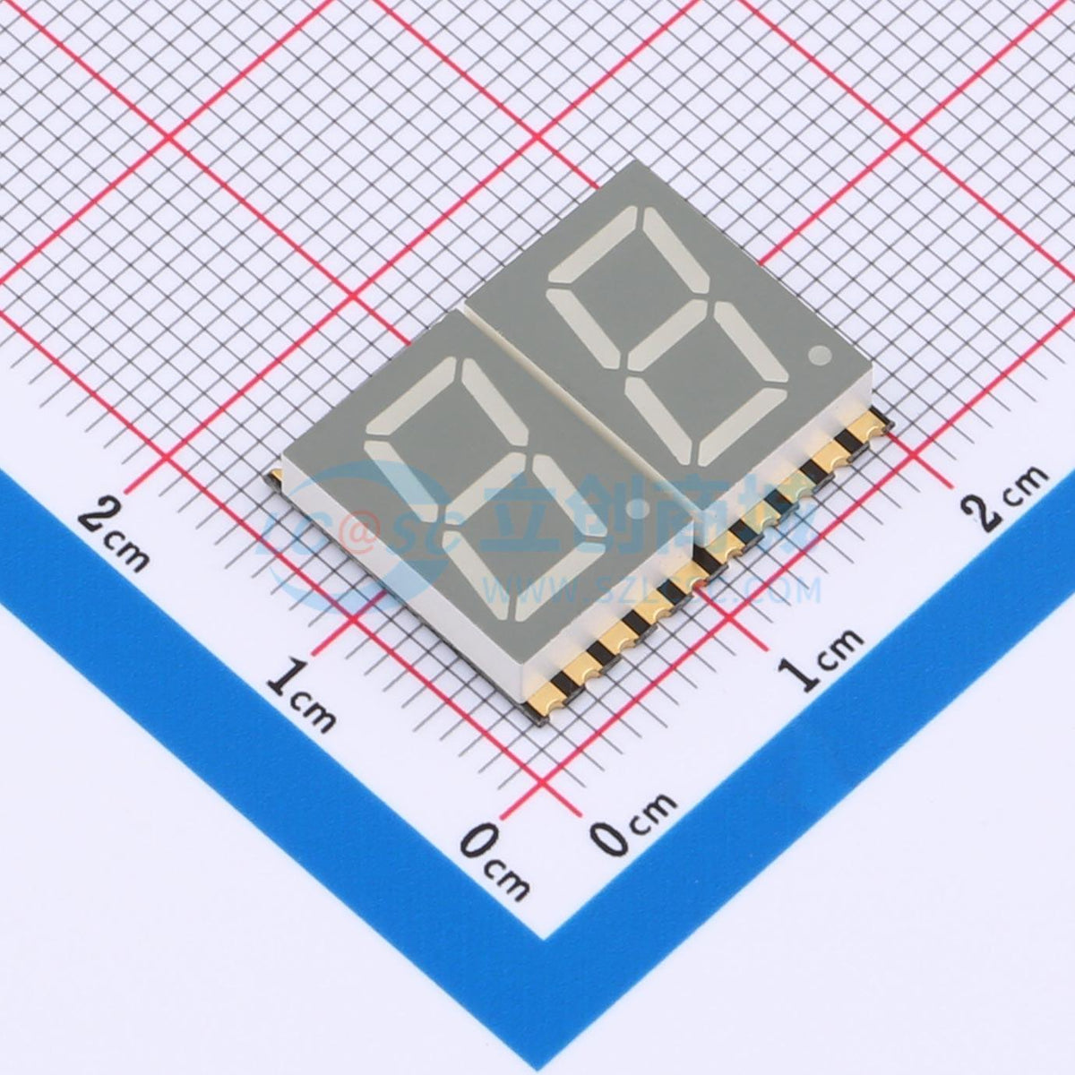 LED 7 đoạn GS4020AW-G Guangcai Display SMD,18.5x15mm Anode chung - Techcore Việt Nam