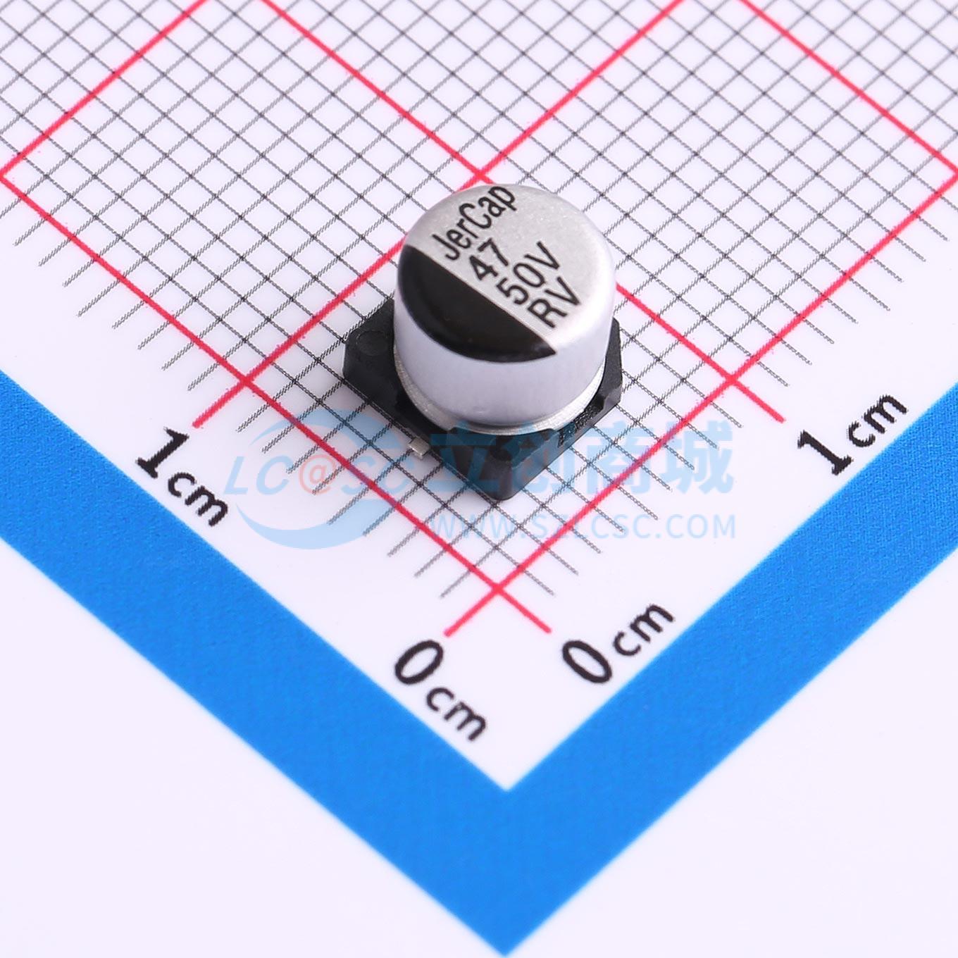 Linh kiện điện tử RV50V47M6X5 JIERR SMD,D6.3xL5.4mm - Techcore Việt Nam