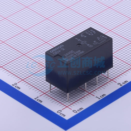 Rơ-le tín hiệu G5V-2-DC24 OMRON 24V DIP,20.5x10.1mm - Techcore Việt Nam