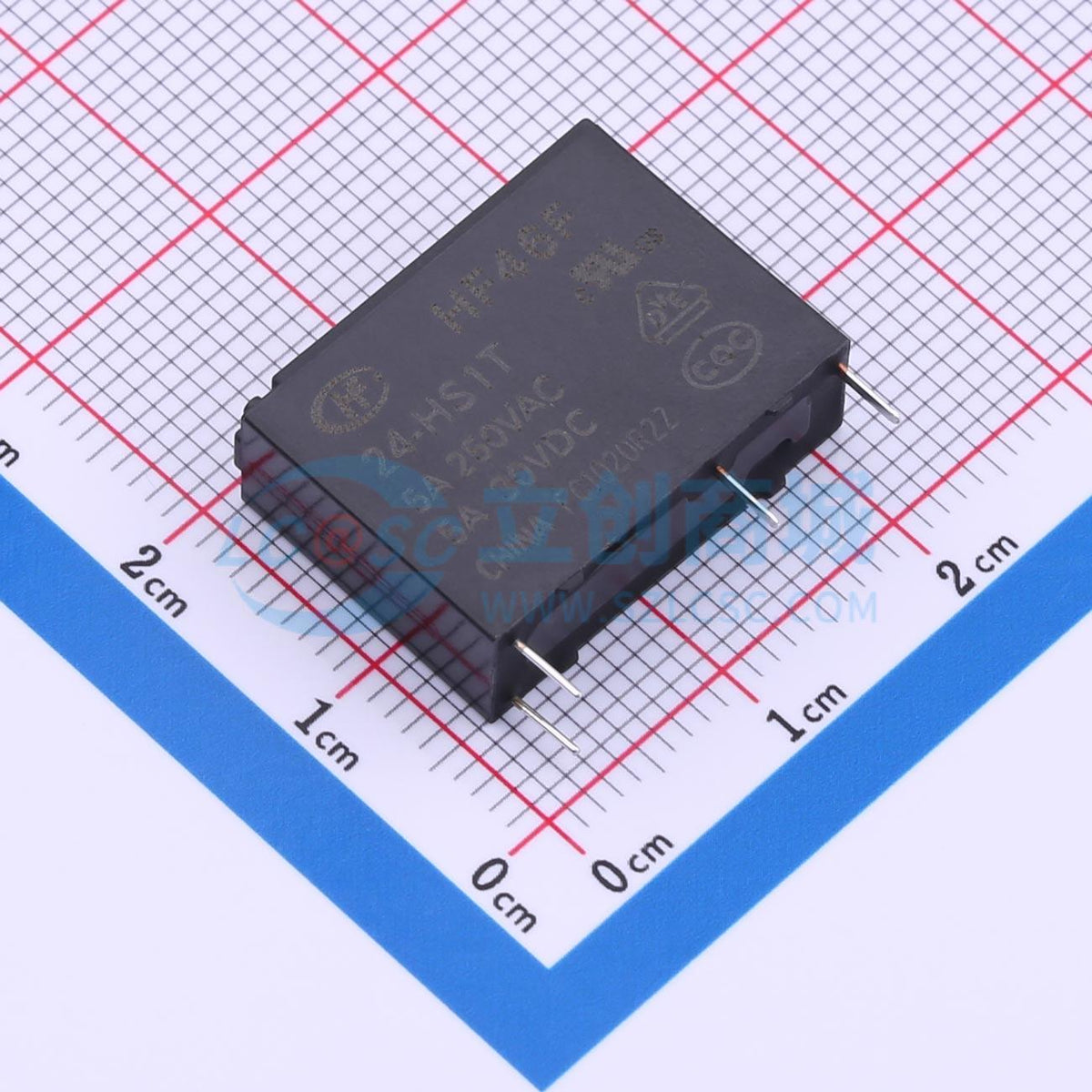 Rơ-le điện tử HF46F/24-HS1T HF THT,20.5x7mm - Techcore Việt Nam