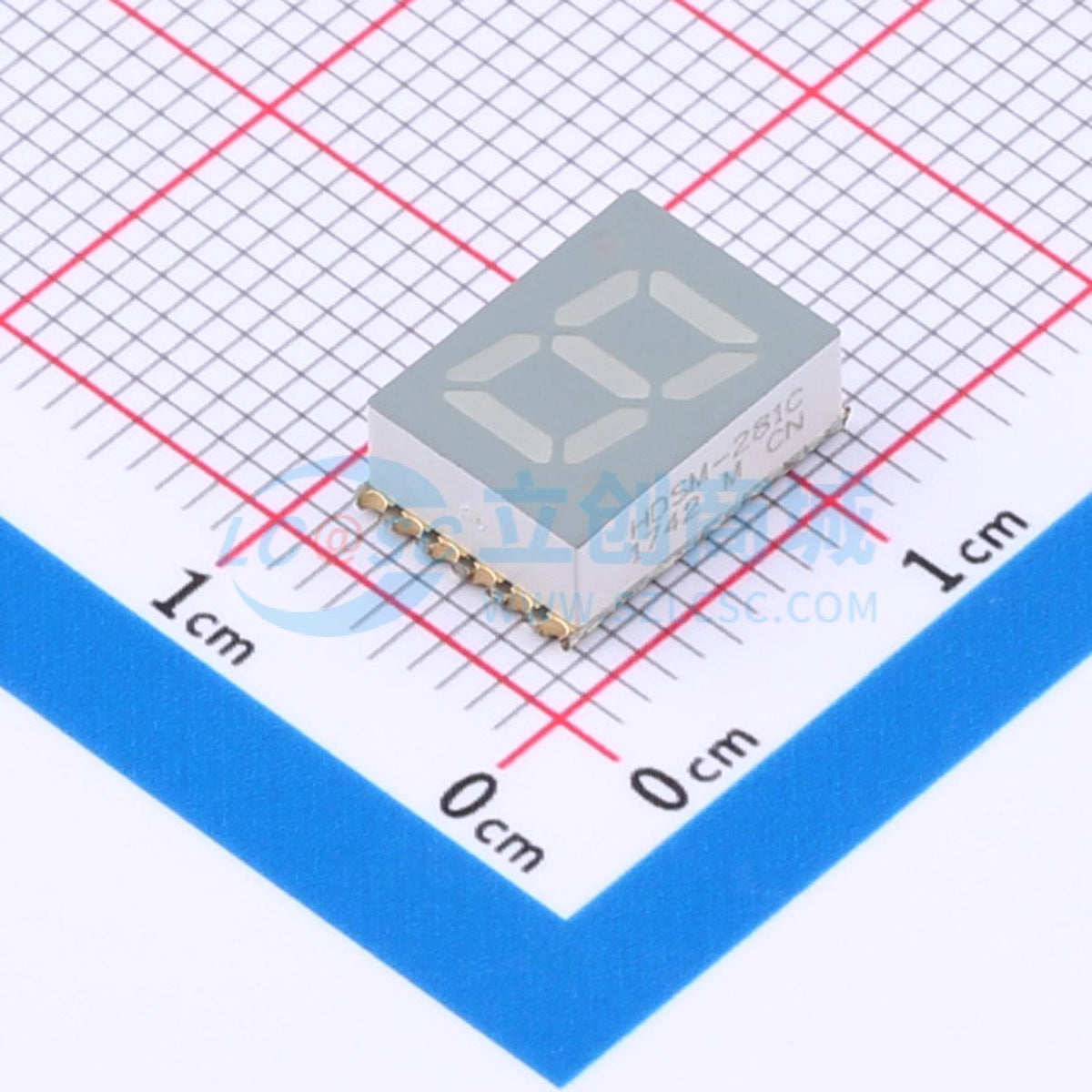 LED 7 đoạn HDSM-281C Broadcom SMD-12 Anode chung - Techcore Việt Nam